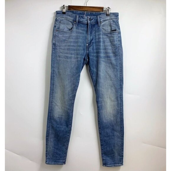 G‎ Star Raw Men's Revend Skinny Denim Stretch Classic 5 Pocket Jeans Size 32x32 - Picture 1 of 14